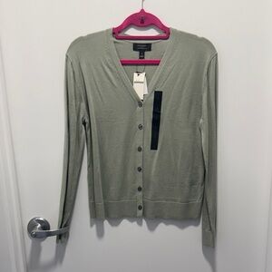 Banana Republic Sage Green Cardigan Sweater
